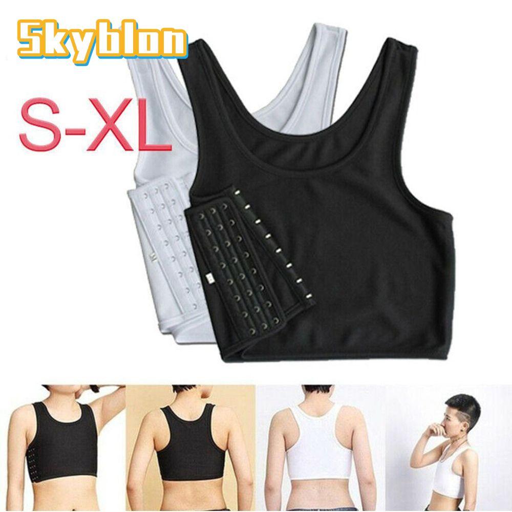 Skyblon 1 ชิ้นเสื้อกล้าม,เสื้อกั๊กแบนเต้านม Trans เลสเบี้ยน Chest Shaper, M-3XL ชุดชั้นในเลสเบี้ยนทอม Breast Binder