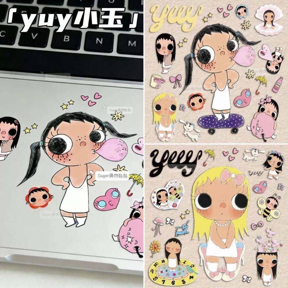 สติ๊กเกอร์สร้างสรรค์ที่น่ารักหยก