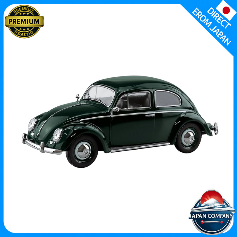 Aoshima Snap Kit No.20-JG Volkswagen Beetle (Jungle Green) pre-painted plastic model.
