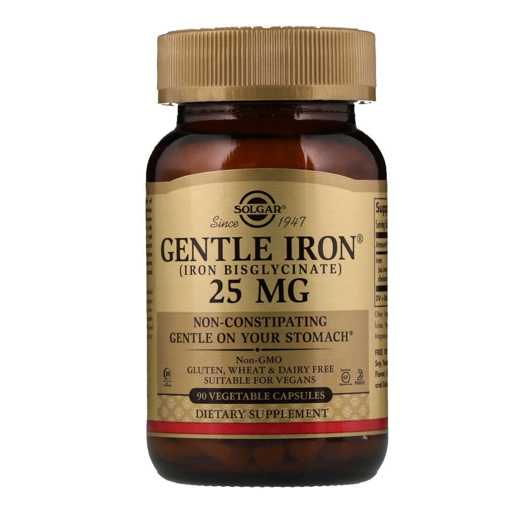 [ ธาตุเหล็ก (25 มก) ] Solgar, Gentle Iron , 25 mg