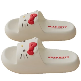 UTIK ของแท้ที่ได้รับอนุญาต kitty Cat รองเท้าแตะรองเท้าแตะผู้หญิงในร่มบ้าน Anti-slip สวมใส่กลางแจ้งรองเท้าแตะน่ารักผู้หญิง