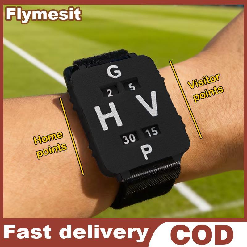 สายรัดข้อมือ Flymesit Counter สำหรับเทนนิส, คริกเก็ต และเพลดด์ กีฬา ใช้งานง่าย กับ_tracker_ดิจิตอลสำหรับการนับคะแนนในเกม