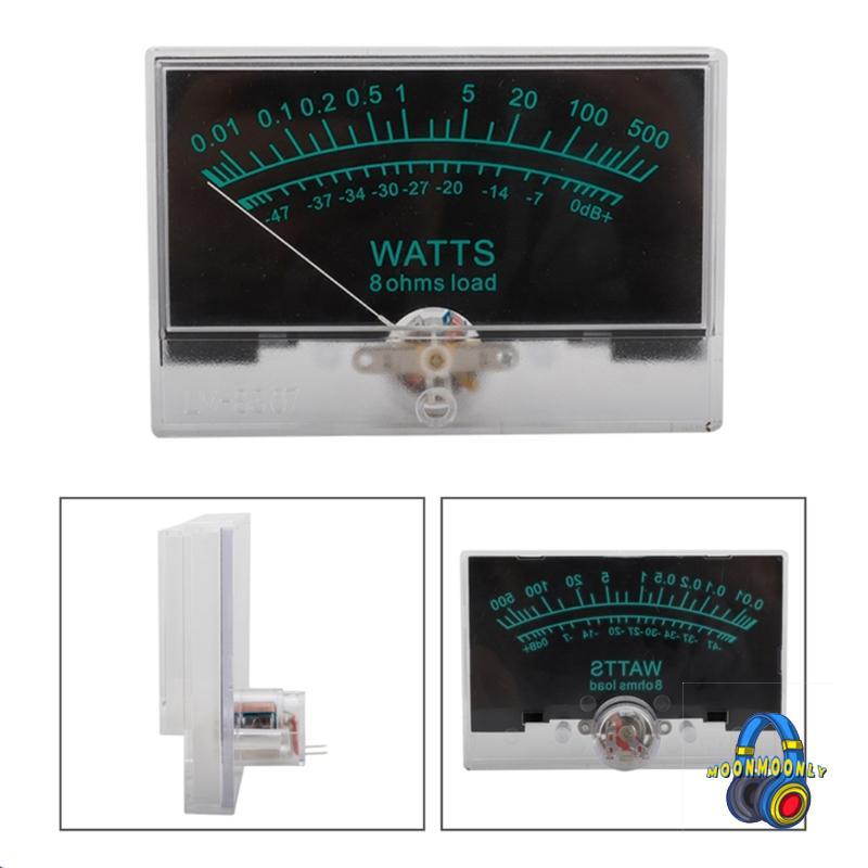 MOON VU เครื่องวัดระดับเสียงความต้านทานภายใน Backlights Pointers Meter 500uA