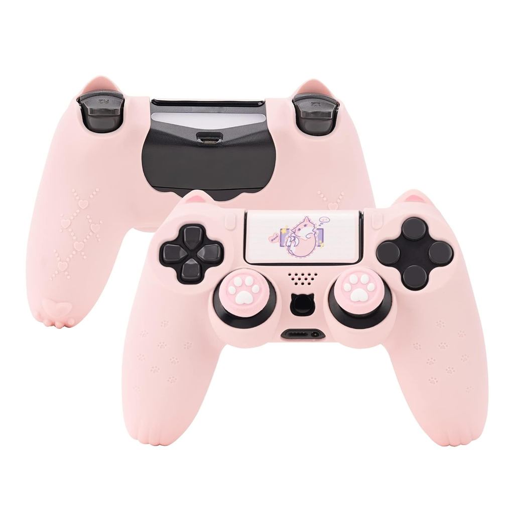 GeekShare Cat Paw DualSense Controller ผิวซิลิโคนกันลื่นผิวฝาครอบป้องกันสําหรับ DualSense Wireless C