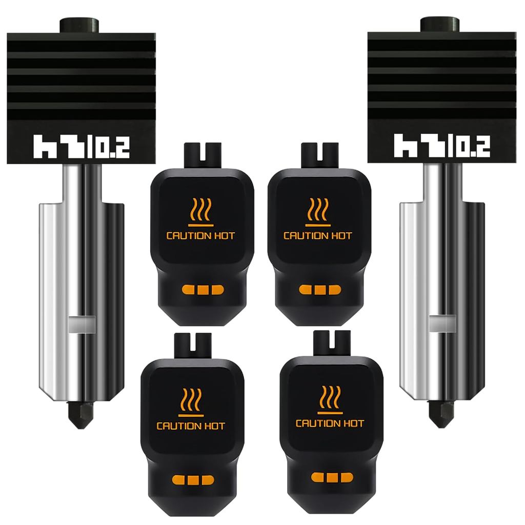 2 ชิ้น P2S Hotend ชุดติดตั้งล่วงหน้า 0.2 มม.หัวฉีดเหล็กชุบแข็งสําหรับ Babambu Lab P2S/H2S/H2D Combo/