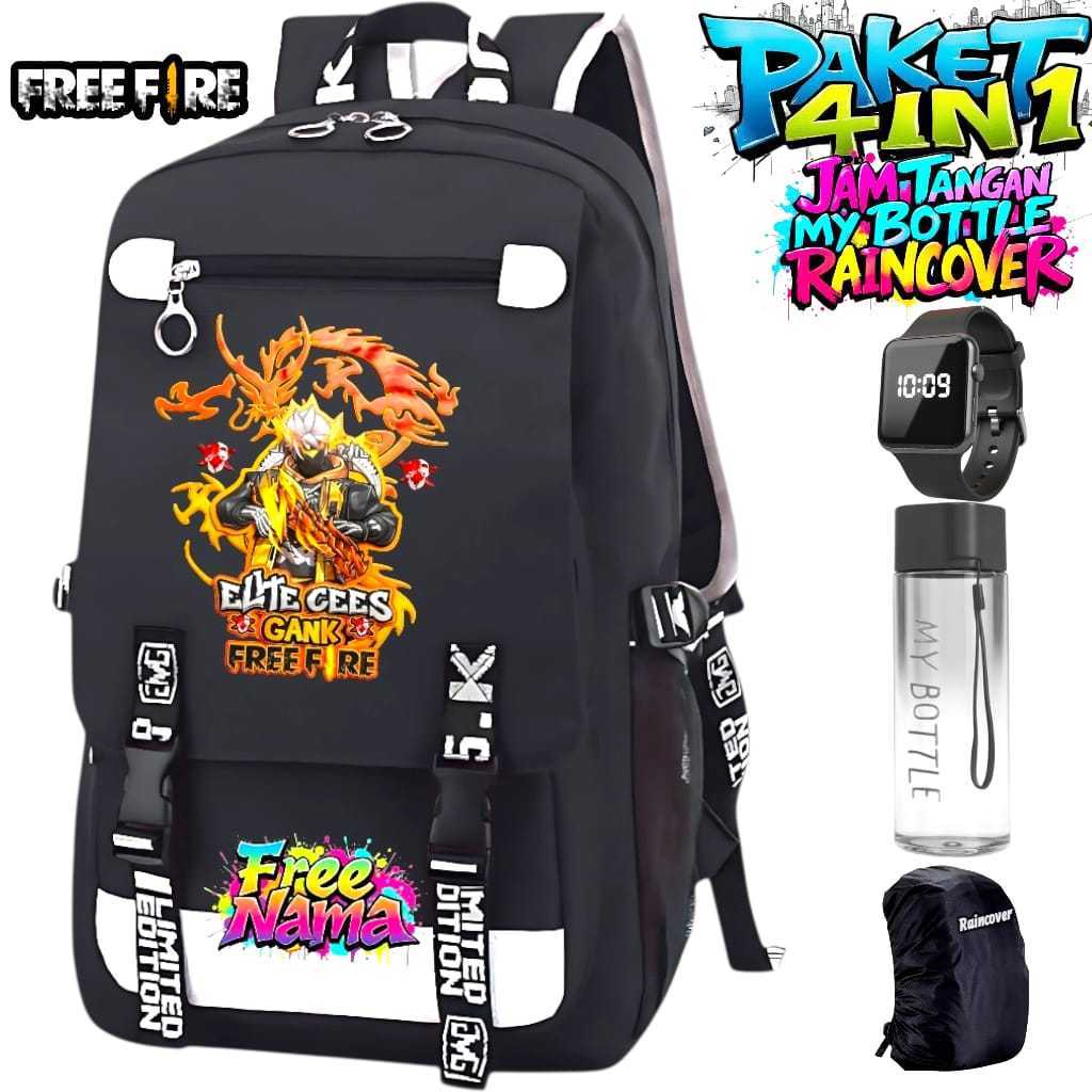 HIJAZ BAG - SCHOOL BACKPACK FOR ELEMENTARY SCHOOL และ KINDERGARTEN WITH FIRE CHARACTER ฟรี CUSTOM CO