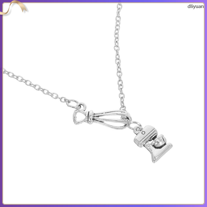 1 PC Silver Alloy เค้กเครื่องจี้สร้อยคอคอสําหรับ Baker dliyuan