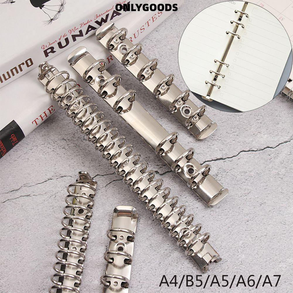 Only แฟ้มเอกสาร แบบห่วงโลหะ ขนาด A4 B5 A5 A6 A7 เติมได้ อุปกรณ์เสริม สําหรับสมุดโน้ตบุ๊ก สํานักงาน DIY