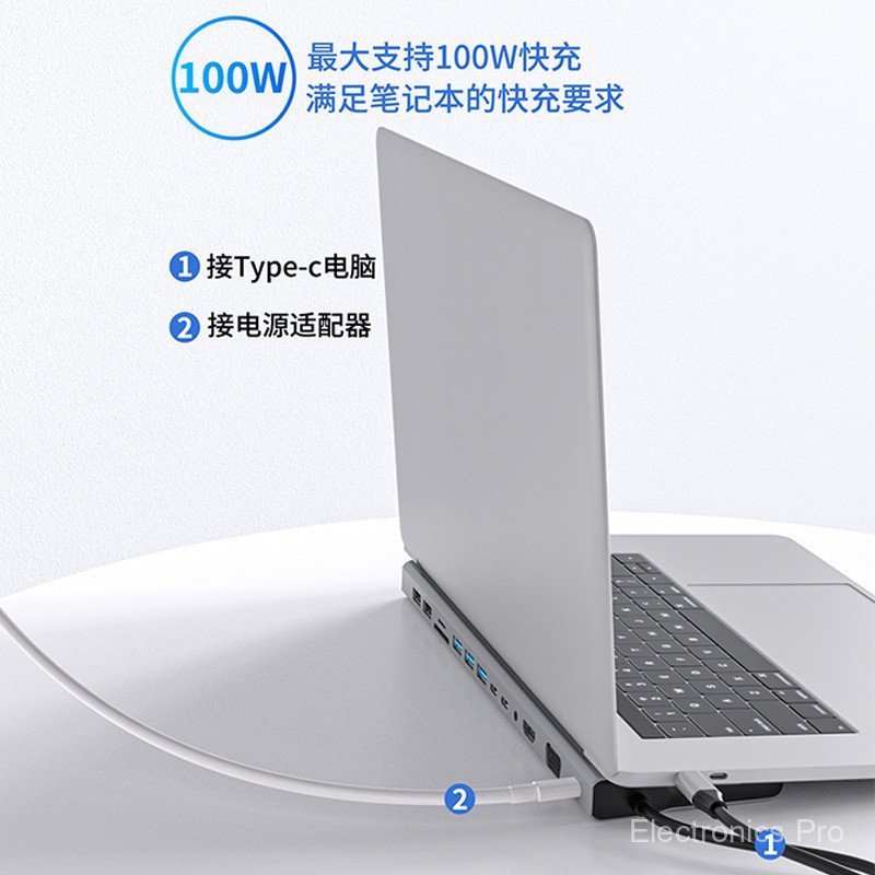 14 in 1Type c Docking Station usb hub Multi-hub Dual HDMI4K RJ45 Gigabit Docking Station