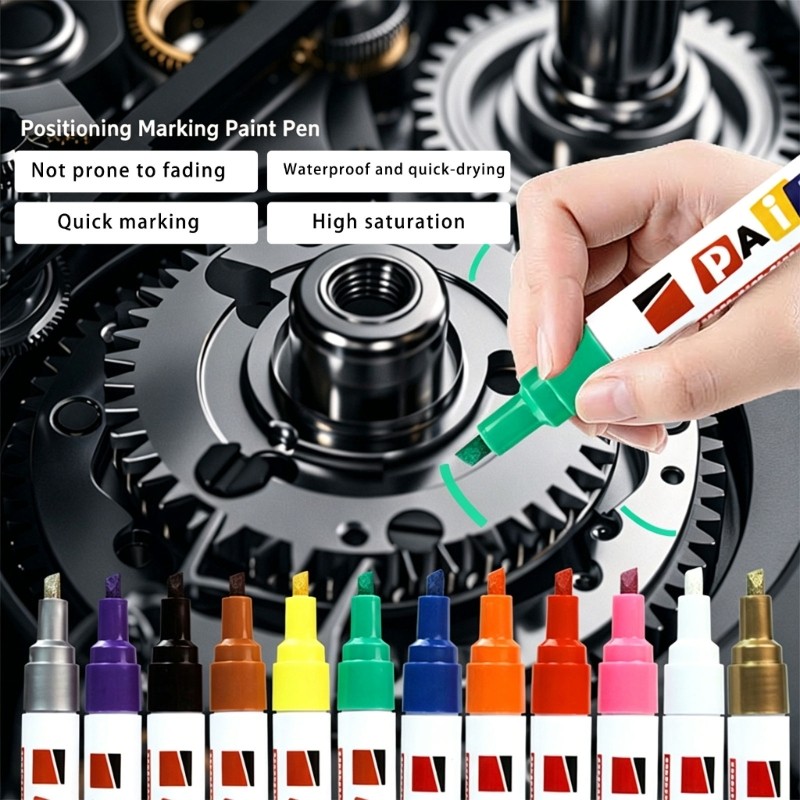 SPT* ทนความร้อนอุตสาหกรรม Strength Paint Marker Great Works บนยางแก้วโลหะพลาสติก Oily Paint ปากกาสี Ma
