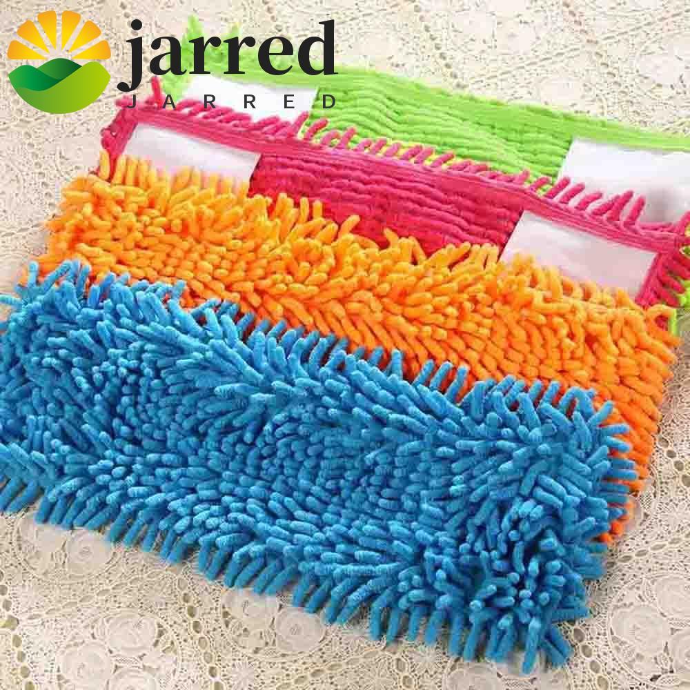 JARRED ผ้าหัวม็อบกําจัดฝุ่นผ้าทดแทนไม้ถูพื้นแบนการดูดซึมน้ําทําความสะอาดพื้น