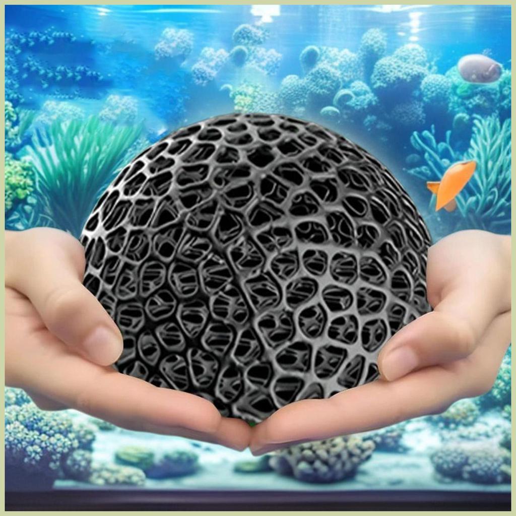 Betta Fish Hammock Hollowed-out ทรงกลม Multi-Functional อุปกรณ์สําหรับสัตว์เลี้ยงกุ้งโดมตกแต่งสําหรับ Feeding fescanth