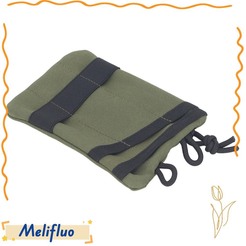 MELIFLUO กระเป๋าเก็บ EDC 2 ชิ้น, ผ้าแบบพกพา EDC Organizer, กระเป๋าเครื่องมือมัลติฟังก์ชั่นที่ทนทาน E