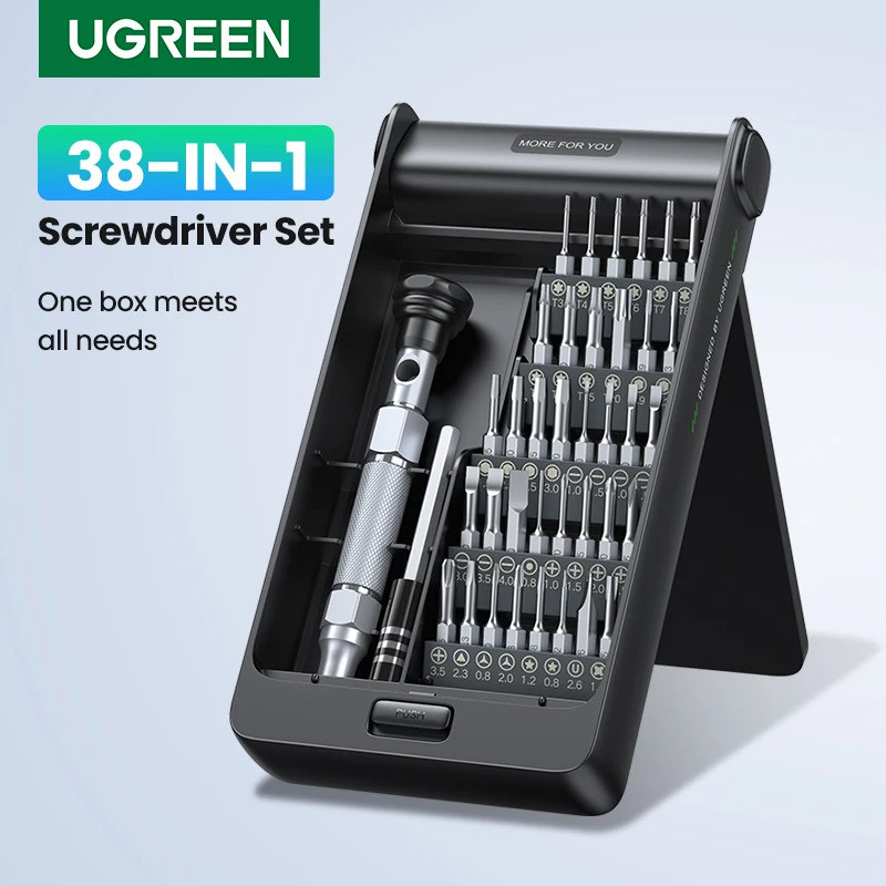 UGREEN 38-in-1 ไขควง Precision ไขควงชุดสําหรับโทรศัพท์คอมพิวเตอร์นาฬิกาแว่นตาแล็ปท็อป PC มัลติฟังก์ช