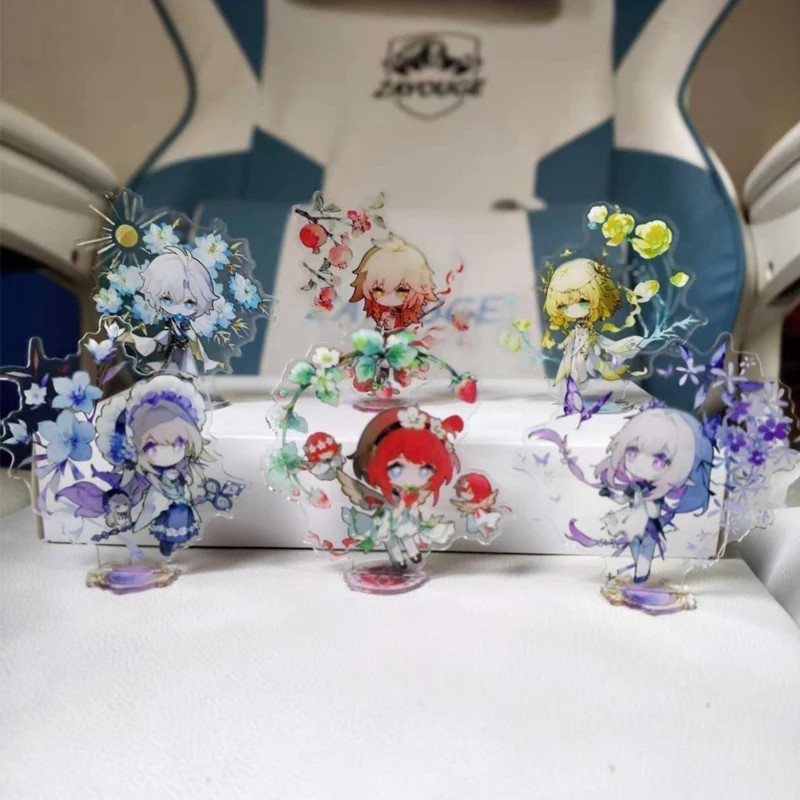 Standee Honkai Star Rail HSR Mica Chibi รูป Aglaea Tribbie Castofrice Painon Mydei Herta โต๊ะเรียนตก