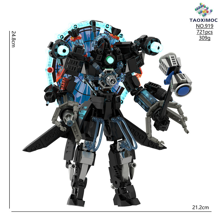 4.22-ผลิตภัณฑ์ใหม่ Toilet Man VS Monitor Man Building Block ของเล่น Giant Dual Cannon Titan Monitor 