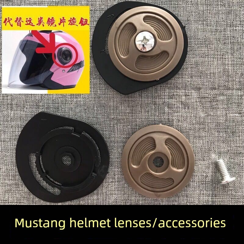 มวกกันน็อค หมวกกันน็อค Real Mustang YEMA619 623 827 828 207 206 351S อุปกรณ์เสริมเลนส์หมวกกันน็อคหูค