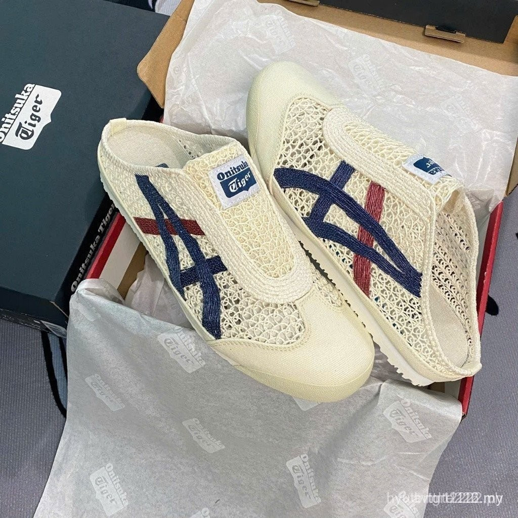 2D2J ซื้อมารองเท้าผ้าใบ Onitsuka Tiger Mexico 66 SaBot "ครีม" 1183C123-100