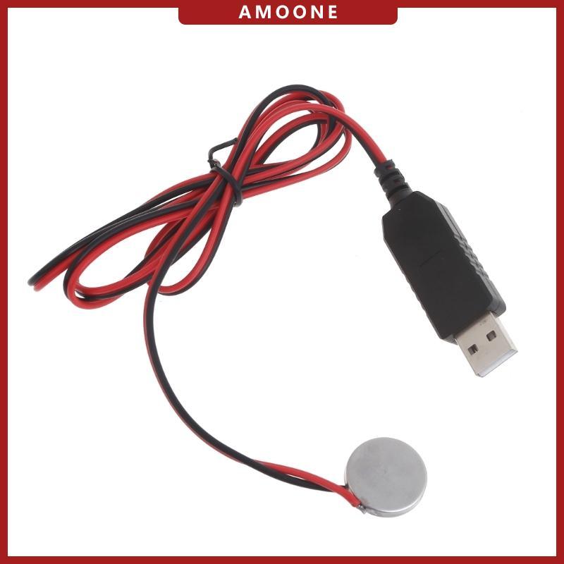 AMOONE สายชาร์จ USB ถึง 3V CR2032 แบบพกพา Repalce CR2032 3V