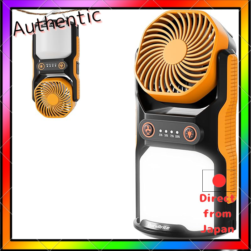 DuraBrite 2025 New Model LED Lantern and Handheld Fan 2-in-1 Type-C Rechargeable Ultra Bright 800 Lu
