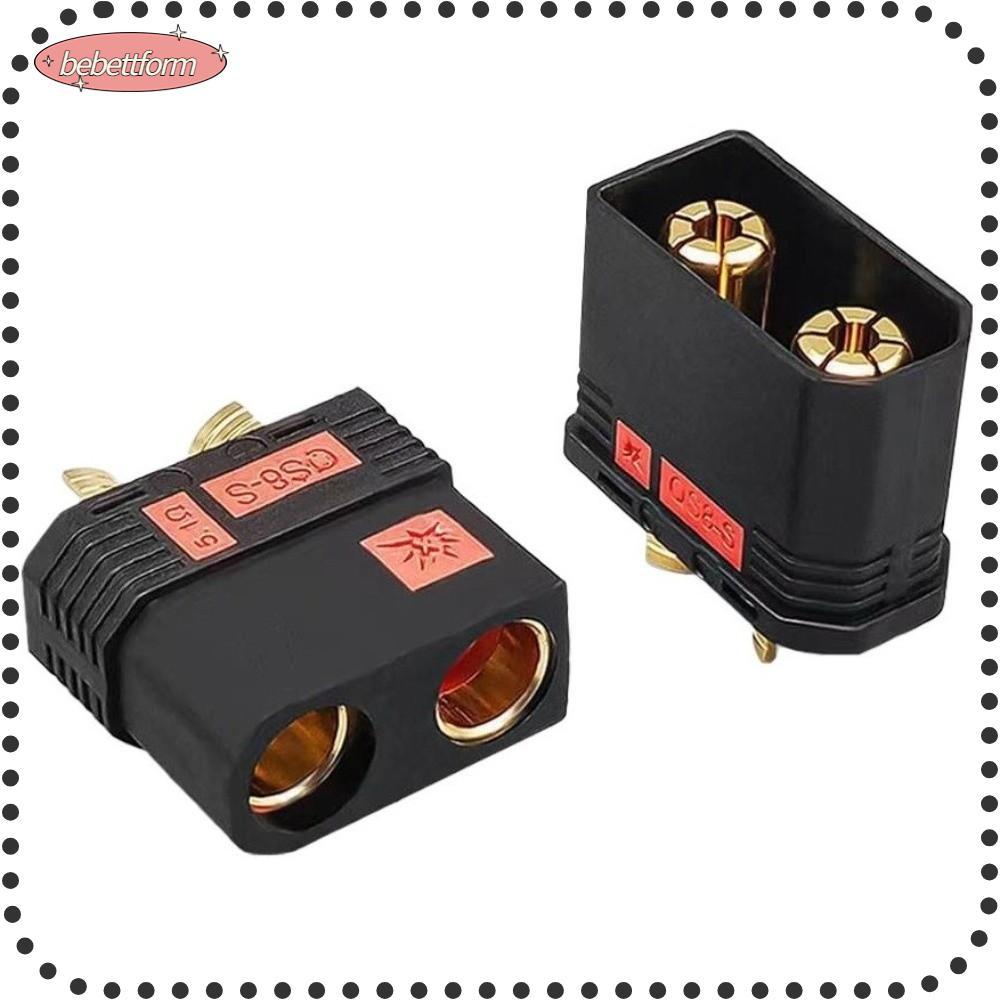 BEBETTKISS ปลั๊กแบตเตอรี่ QS8P-S, ขั้วต่อ QS8-S กําลังสูงชุบทอง, อุปกรณ์เสริม RC สําหรับรถรุ่น RC