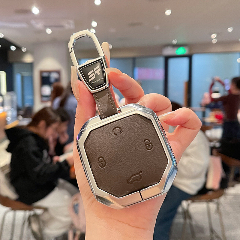 เหมาะสําหรับ 25 ประเภท JETOUR T2 เคสกุญแจ CHERY JETOUR t2 Gradient Traveler PRO เคสโลหะ