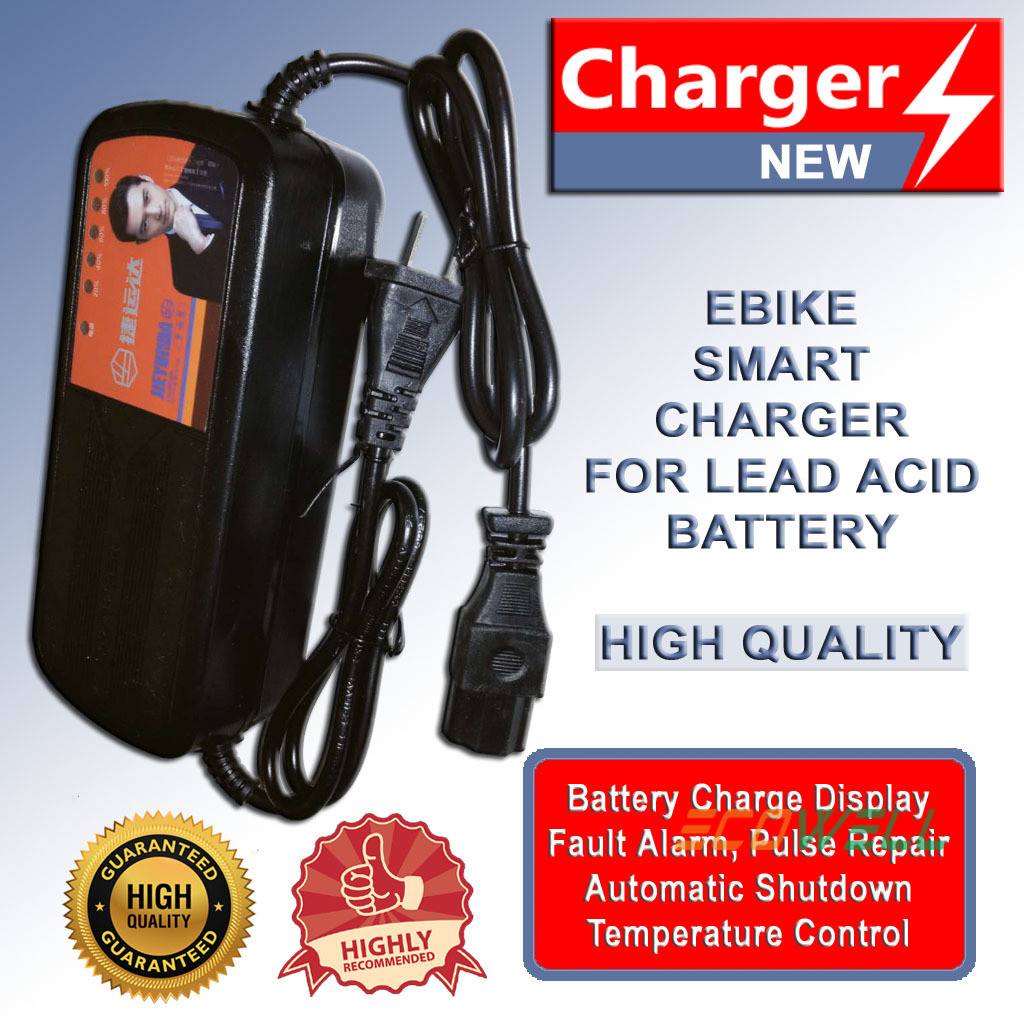 Ebike Charger 48V-72V, 12Ah-45Ah พอดีกับหลายยี่ห้อ เช่น Romai, Nnow, Kenwei และอื่นๆ HEDR