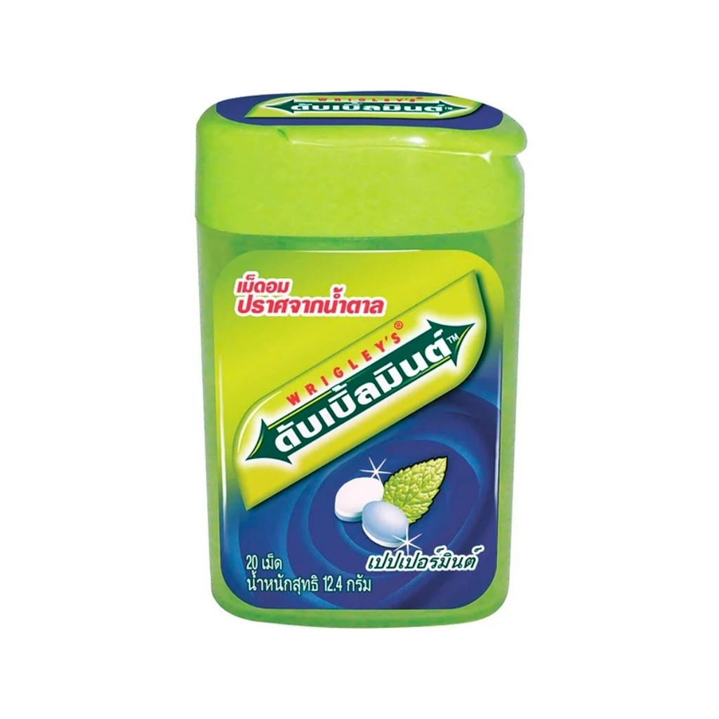 ริกลี่ย์ ลูกอมเปปเปอร์มินต์(Wrigley Peppermint Candy 12.4g.)