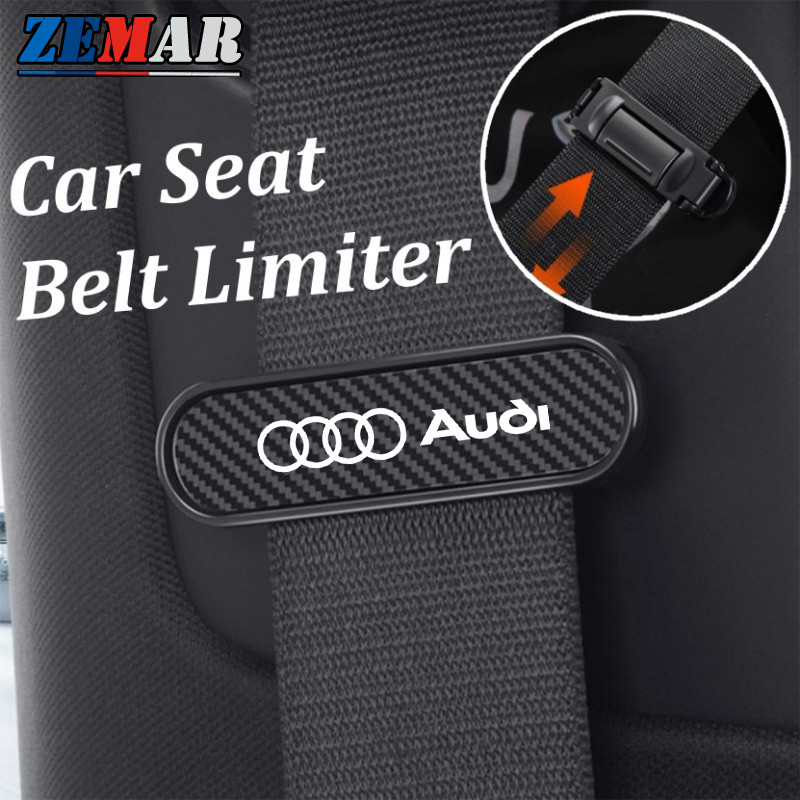 Audi สากล ตัวจำกัดเข็มขัดนิรภัยสำหรับรถยนต์ ที่หนีบเข็มขัดนิรภัยรถยนต์ ตัวปรับเข็มขัดนิรภัยรถยนต์ อุ