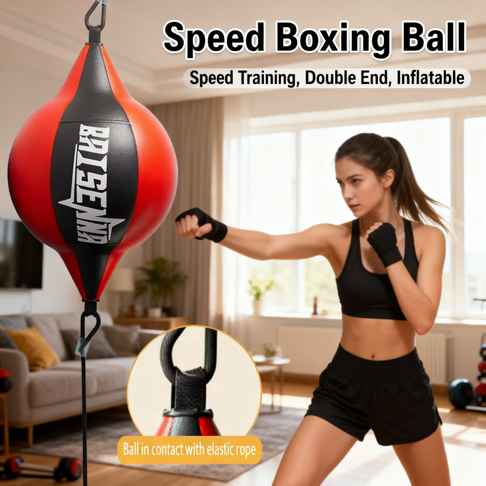 Inflatable Punch Bag Training Speed Bag Ceiling Ball End Floor Double Box Training Speed Ball