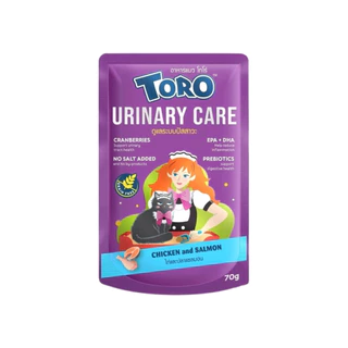 Toro โตโร่ อาหารเปียกแมว สูตรเกรนฟรี ผสมพรีไบโอติคและวิตามิน สำหรับแมวทุกวัย เปียกแมว ซอง 70g