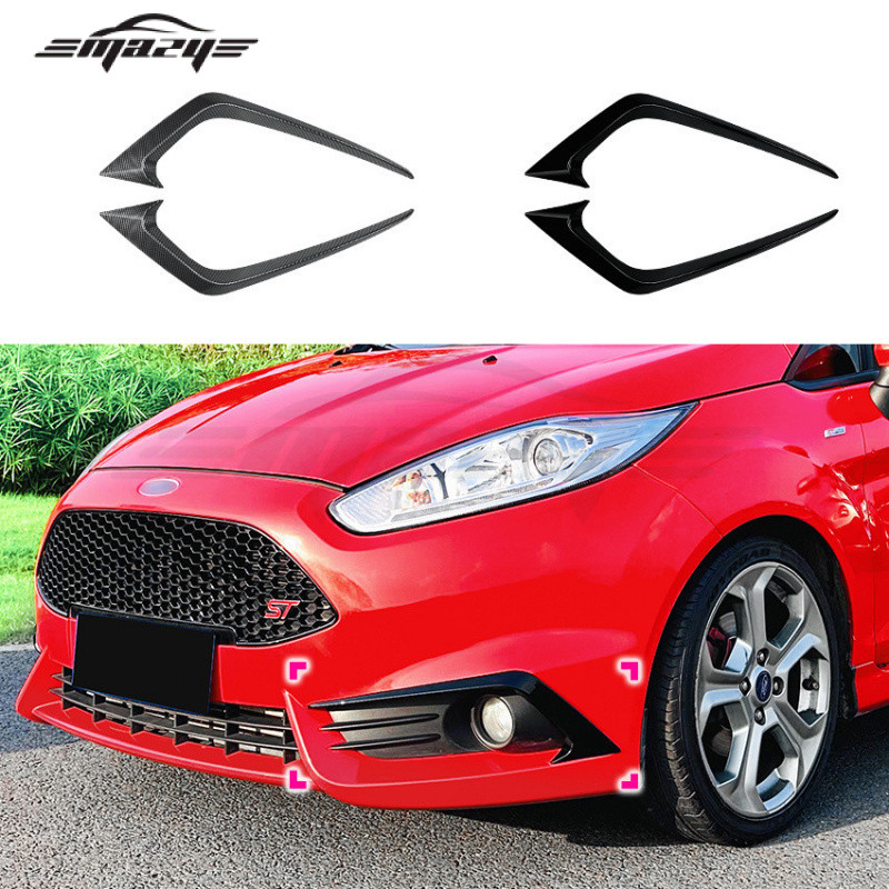 เหมาะสําหรับ Ford Fiesta Fiesta Fiesta ST MK6 2012-2017 ด้านหน้า Air มีดรถสติกเกอร์ตกแต่งภายนอกการปร