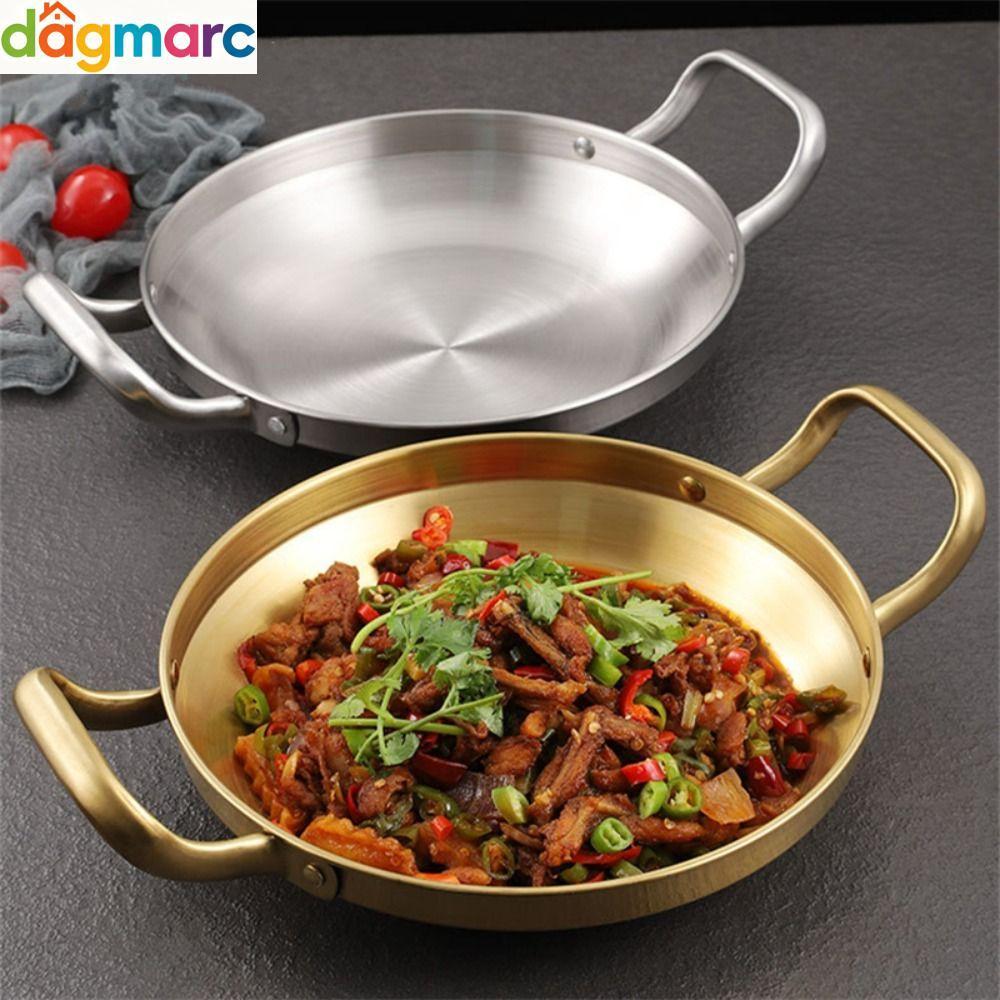DAGMARC หม้อข้าวอาหารทะเลสําหรับห้องครัว กระทะซอสสแตนเลส Paella Pan