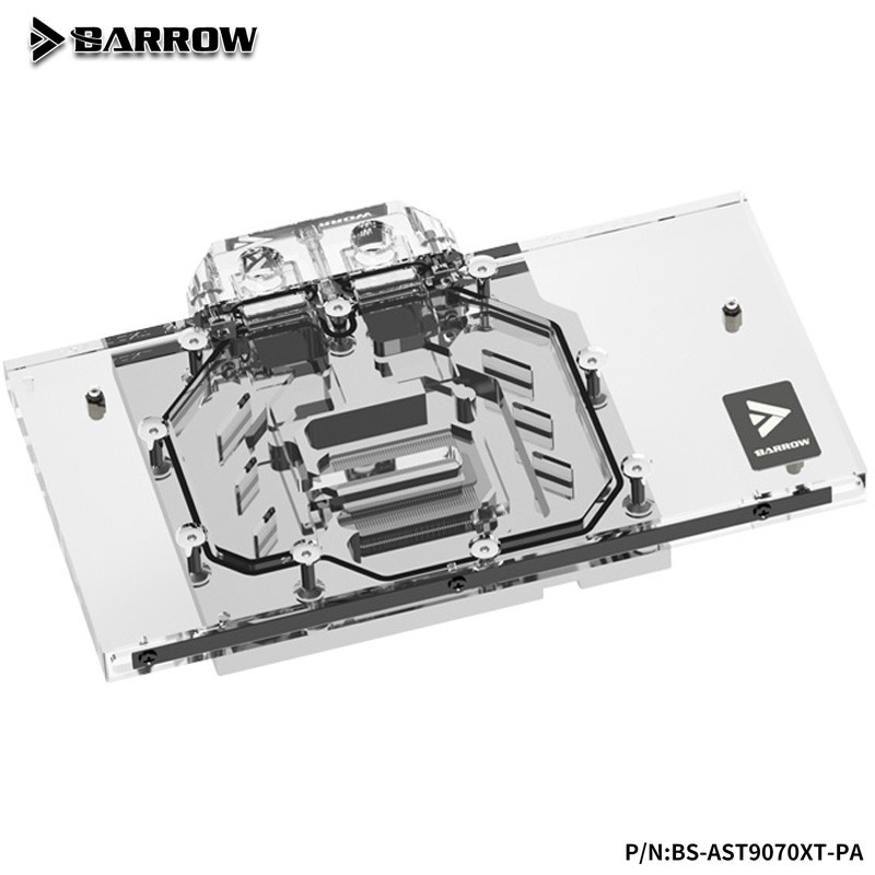 Barrow GPU Water Block สําหรับ ASUS Prime / TUF GAMING RX 9070 XT OC Edition การ์ดวิดีโอ, ทองแดง Coo