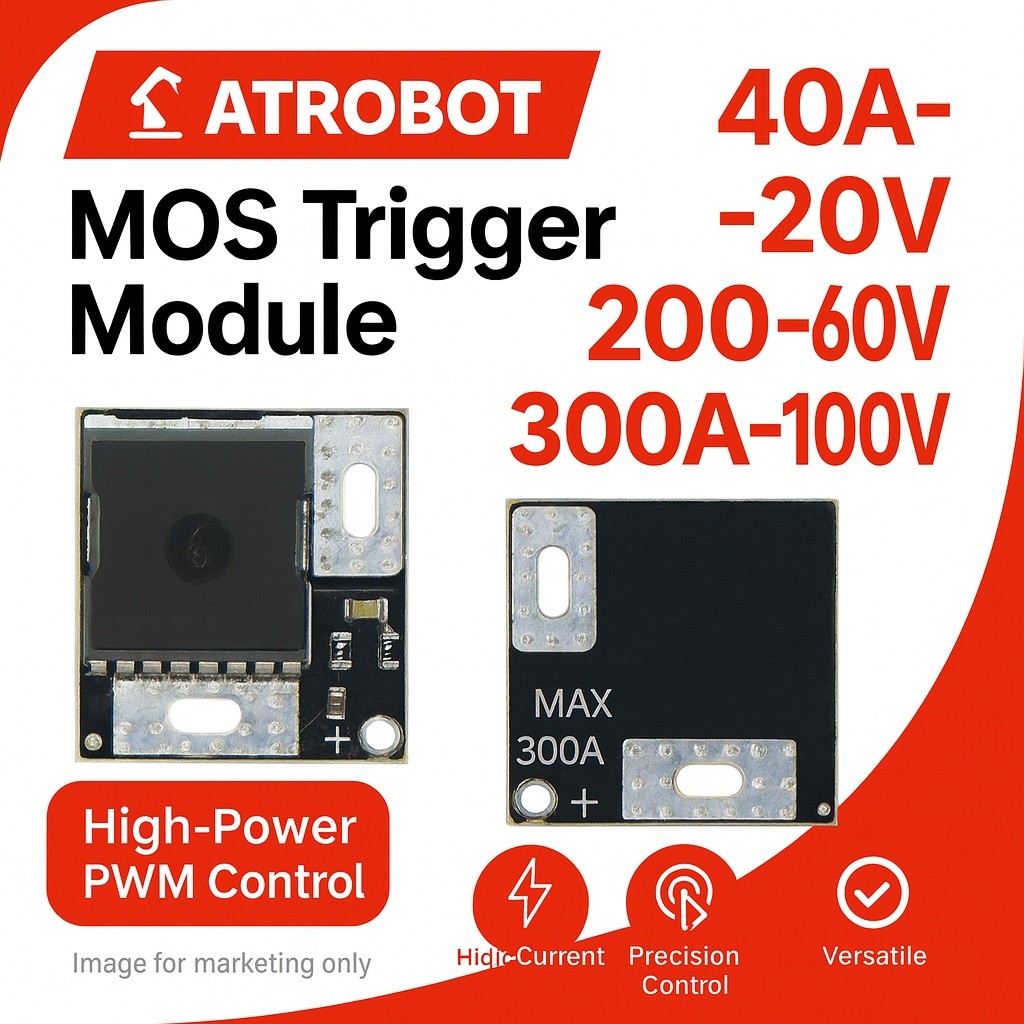 MOSFET Trigger PWM โมดูลไดรเวอร์ 5-18V (40A/200A/300A, ทนแรงดัน 40V/100V, Currents ตามแต่ละรุ่น)