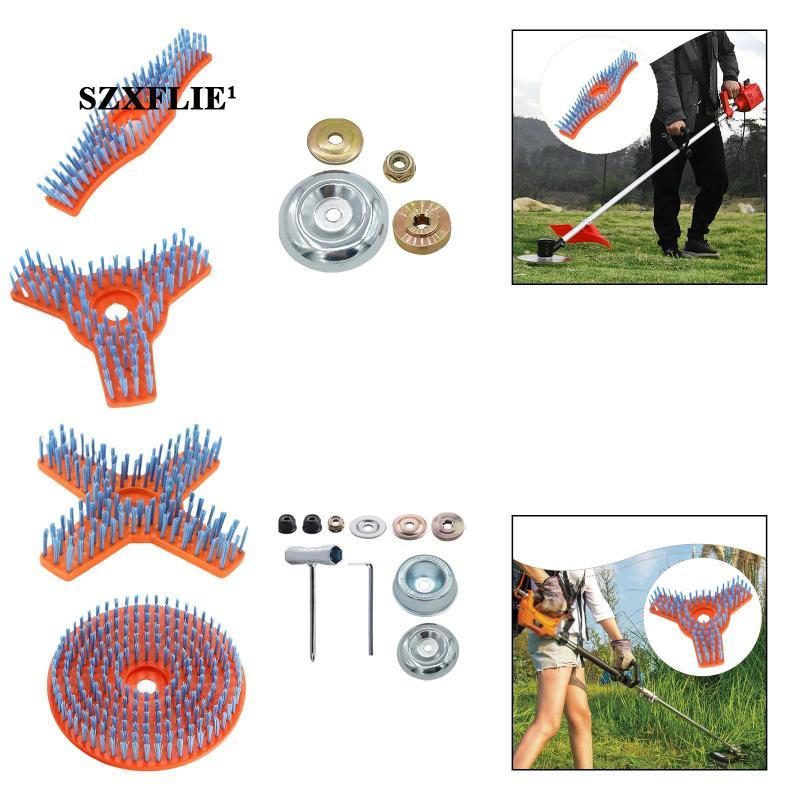 [Szxflie1] 10ชิ้นเครื่องตัดหญ้าทําความสะอาดแปรงหนักลวดแปรงกลางแจ้งขัดแปรงพลังงานอะแดปเตอร์สร้างสําหรับสากลพอดีและที่แข็งแกร่งสวมใส่ต่อต้าน