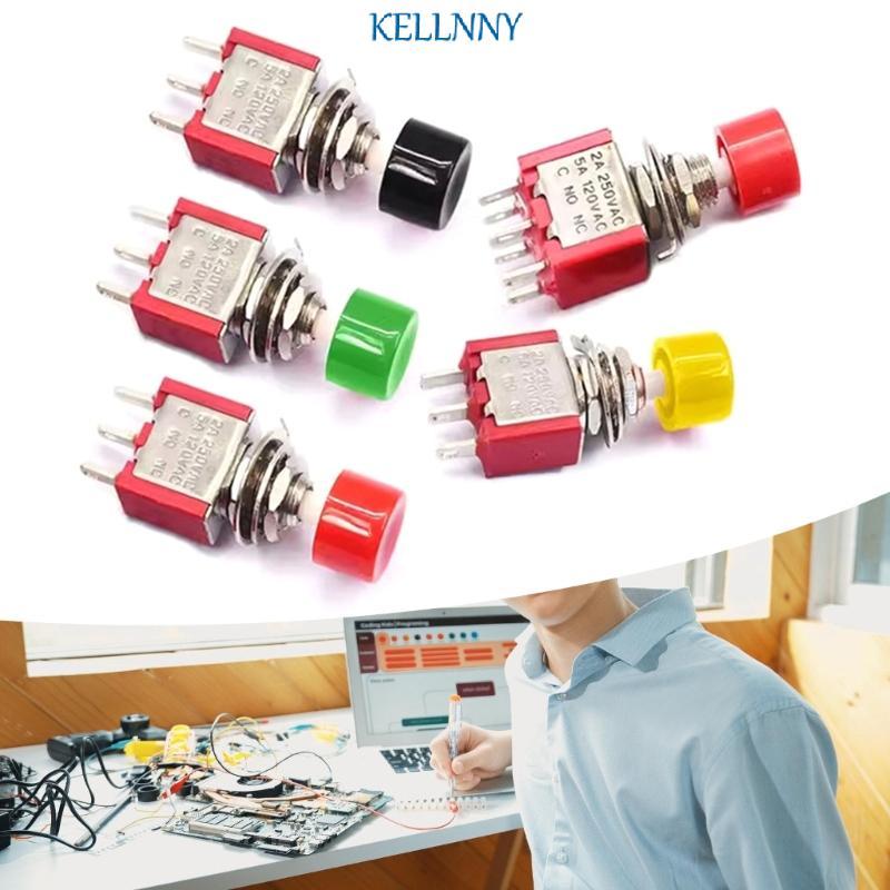 Kelln Fast Response Momentary Switches PS102 3Pin 6Pin Contacts 250VAC 2A Rating Durability สําหรับอ