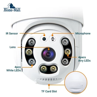 HOME-MALL กล้องวงจรปิดไร้สาย YCC365Plus outdoor Security ip CameraHD1080PFULL Color PTZมองเห็นตอนกลางคืน