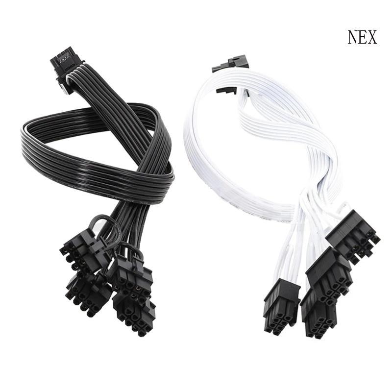 NEX PCI-Express 8Pin to 16Pin สายไฟ 4xCPU 8pin to 16pin