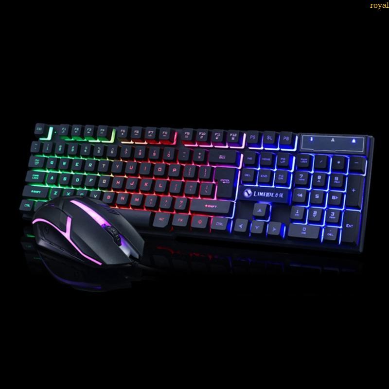 (ส่วนลดสูง)oyalking.th Backlight Mouse Keyboard Combos Set เปลี่ยนชิ้นส่วนสําหรับคอมพิวเตอร์เด็กวัยร