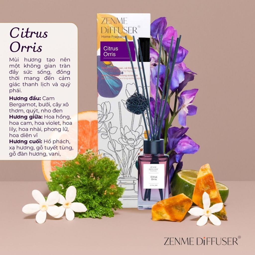 Zenme ZEN9731 Citrus Orris Essential Oil 80ml