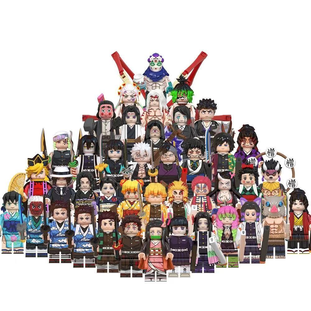 Anime Demon Slayer Action Figure Rengoku Kyoujurou Kamado Nezuko Akaza Kochou Shinobu ของเล่นคอลเลกช