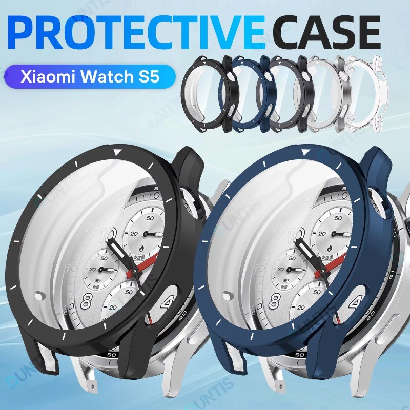 Ultra Slim Protector สําหรับ xiaomi Watch S5 Soft TPU Face Cover All-Around สําหรับ Mi Watch S5 กรณี + ฟิล์มป้องกันหน้าจอ