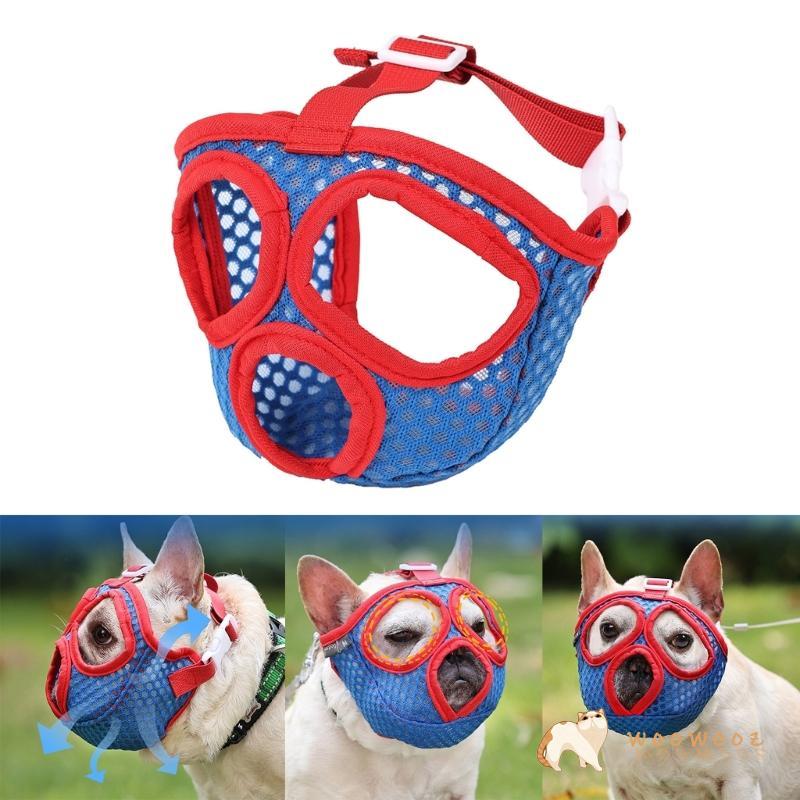 WOOW Muzzles สําหรับ French Bulldog Muzzles สําหรับสั้น Snout Dog Muzzles Bulldog Bulldog Muzzles สํ
