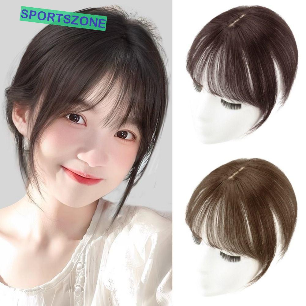 SPORTSZONE 3D Air Bangs, ที่มองไม่เห็นธรรมชาติผมด้านบน Bangs, Fringe ปลอม Bangs ผู้หญิง