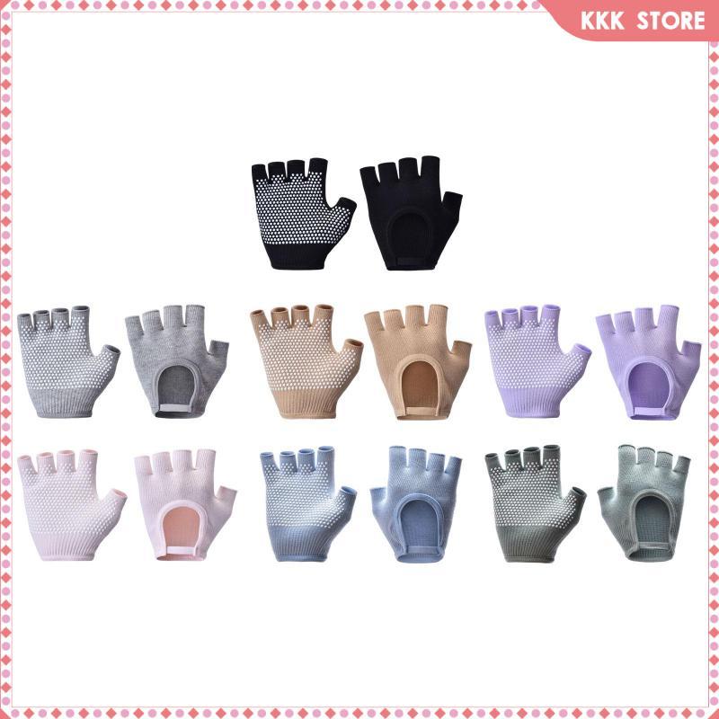 [Wishshopefhx] ผู้หญิงs ถุงมือออกกําลังกายฤดูร้อน Breathable Fingerless Training ถุงมือลื่นฟิตเนสถุง