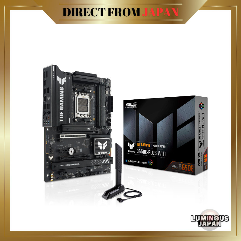 ASUS AM5 ATX Motherboard TUF GAMING B650E-PLUS WIFI — Compatible with AMD Ryzen 9000, 8000, and 7000