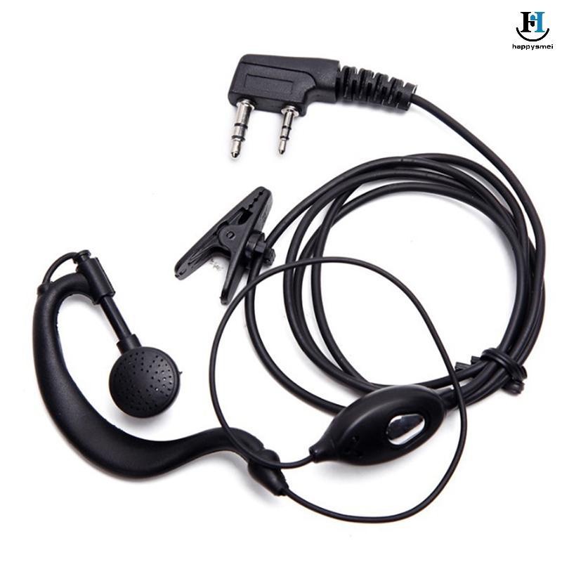 [GA] 2 Pin Walkie-Talkie ชุดหูฟังแบบมีสายสองทางวิทยุหูฟังสําหรับ Baofeng BF-888S UV5R Walkie Talkie 