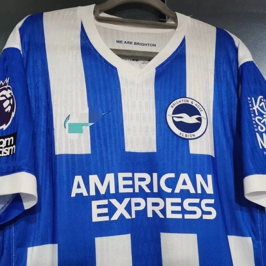 [Drunk High Version] 2526 Game Season Home Brighton Player Edition Jersey แขนสั้นที่กําหนดเองกีฬารมค