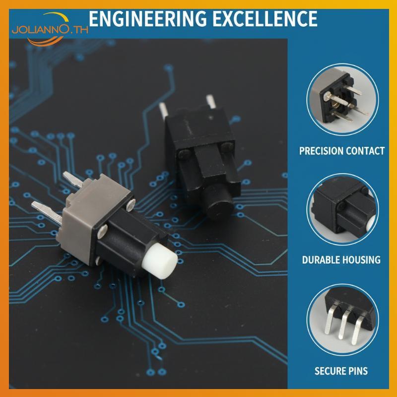 Joliann0 1/5Pcs Kailh Square 2 Pins เมาส์ Micro Switch Scroll ปุ่มกลางอุปกรณ์เสริมสําหรับ Razer Deat